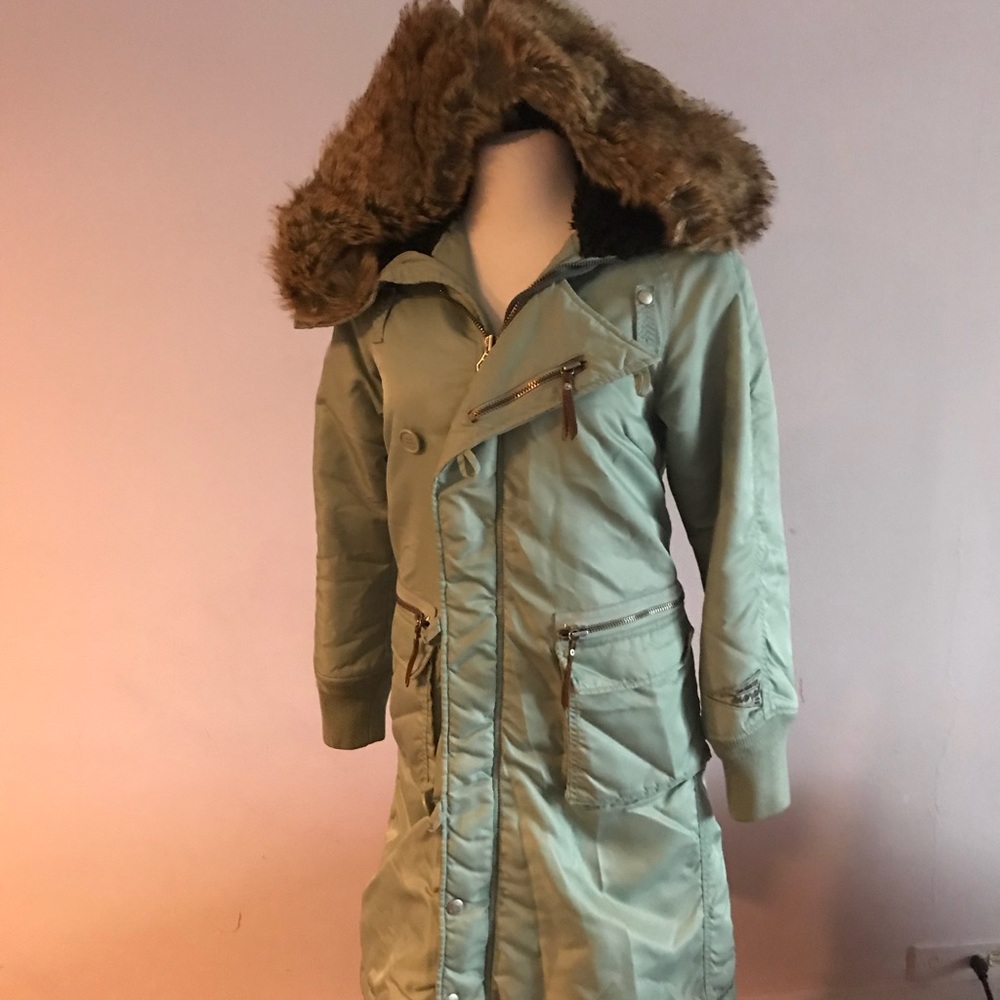 $695 Diesel Faux Fur Parka